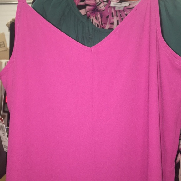 Magenta Ruffle Spaghetti Strap Midi Dress - Picture 3 of 5